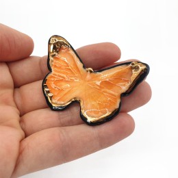 Fluturi - Brosa negru-orange-auriu - L1