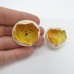 Twist - Cercei alb-galben-auriu - rotund1 - pin