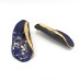 Twist - Cercei negru-albastru-auriu - ovalpod - pin