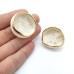Twist - Cercei alb-alb-auriu - rotund1 - pin