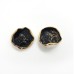 Twist - Cercei alb-negru-auriu - rotund1 - pin