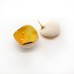 Twist - Cercei alb-galben-auriu - rotund2 - pin